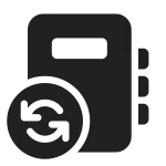 Notebook Sync SVG Icon